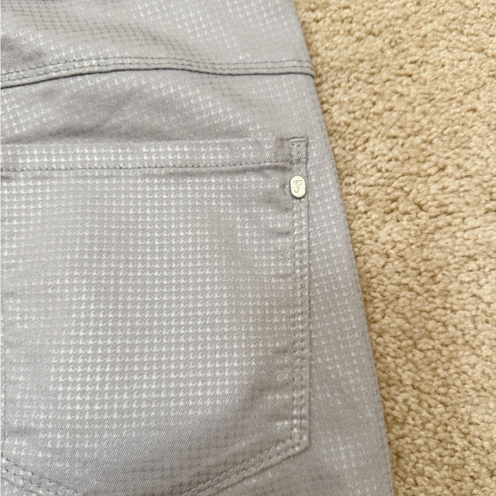 BEVY FLOG Shely High Rise Ankle Length Drawstring Gray/Silver Pants Size 26 - Picture 5 of 11